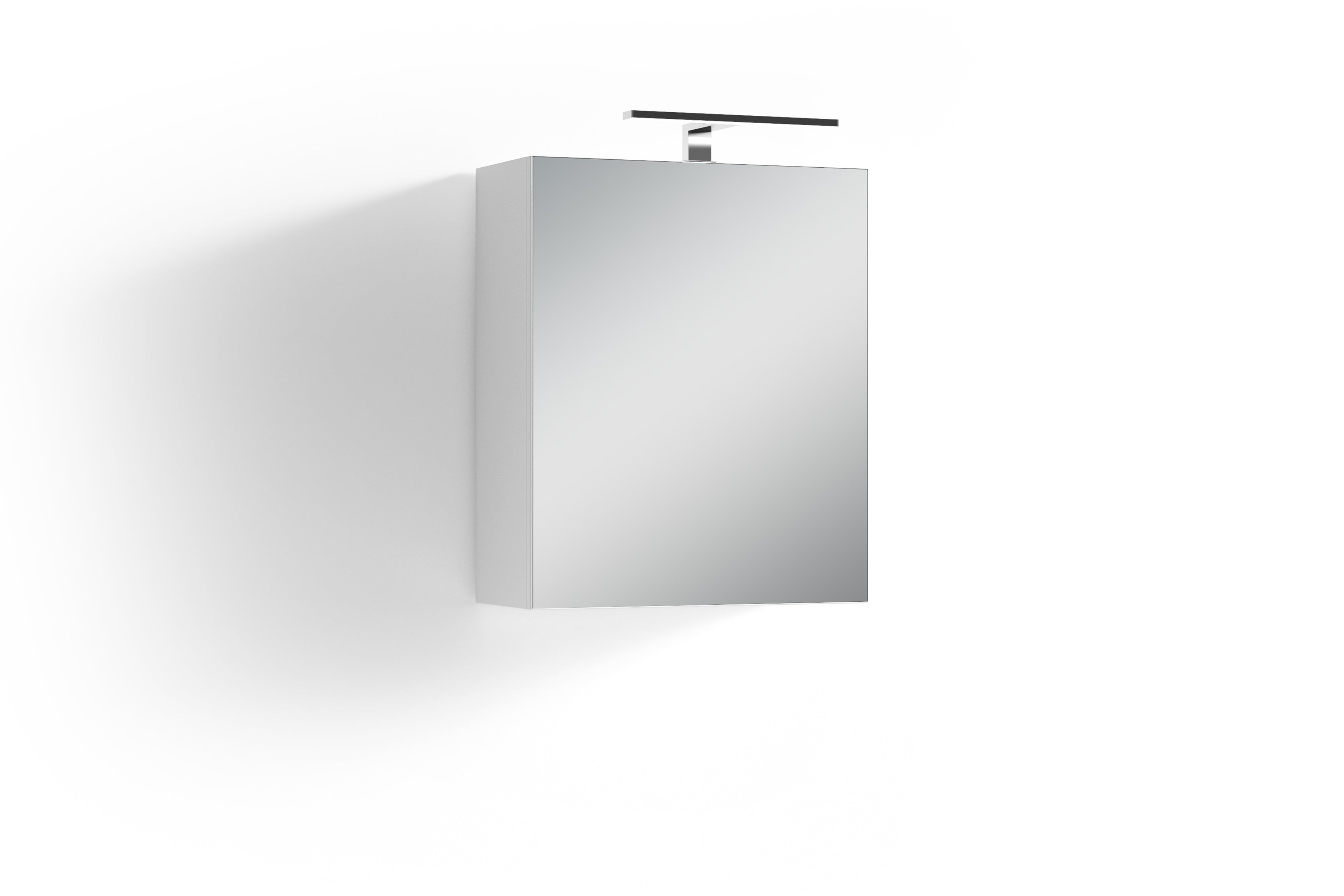 – byLIVING Eich oder Beleuchtung, weiß 50 LED Breite Spiegelschrank, in cm, SPREE