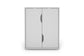BELFAST Aktenschrank / mit viel Stauraum / 2 Türen / Melamin Weiß oder Anthrazit / B 60, H 76,5, T 37 cm