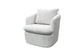 Sessel HARMONY / Grob-Cord dunkelgrau oder off white / Vollpolster / 360° drehbar / B 72, H 69, T 77 cm