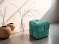 Pouf URBAN / Cord beige, dunkelgrün oder grau / Vollpolster / Hocker / B 40, H 40, T 40 cm