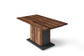 BRITTA Säulentisch mit Auszug / Melamin Old Wood oder Beton-Optik, anthrazit / 140-190 x 75 x 80 cm oder 160-215 x 90, H 75 cm  / Auszugstisch / Esszimmer-Tisch auf 190 oder 215 cm ausziehbar