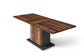 BRITTA Säulentisch mit Auszug / Melamin Old Wood oder Beton-Optik, anthrazit / 140-190 x 75 x 80 cm oder 160-215 x 90, H 75 cm  / Auszugstisch / Esszimmer-Tisch auf 190 oder 215 cm ausziehbar
