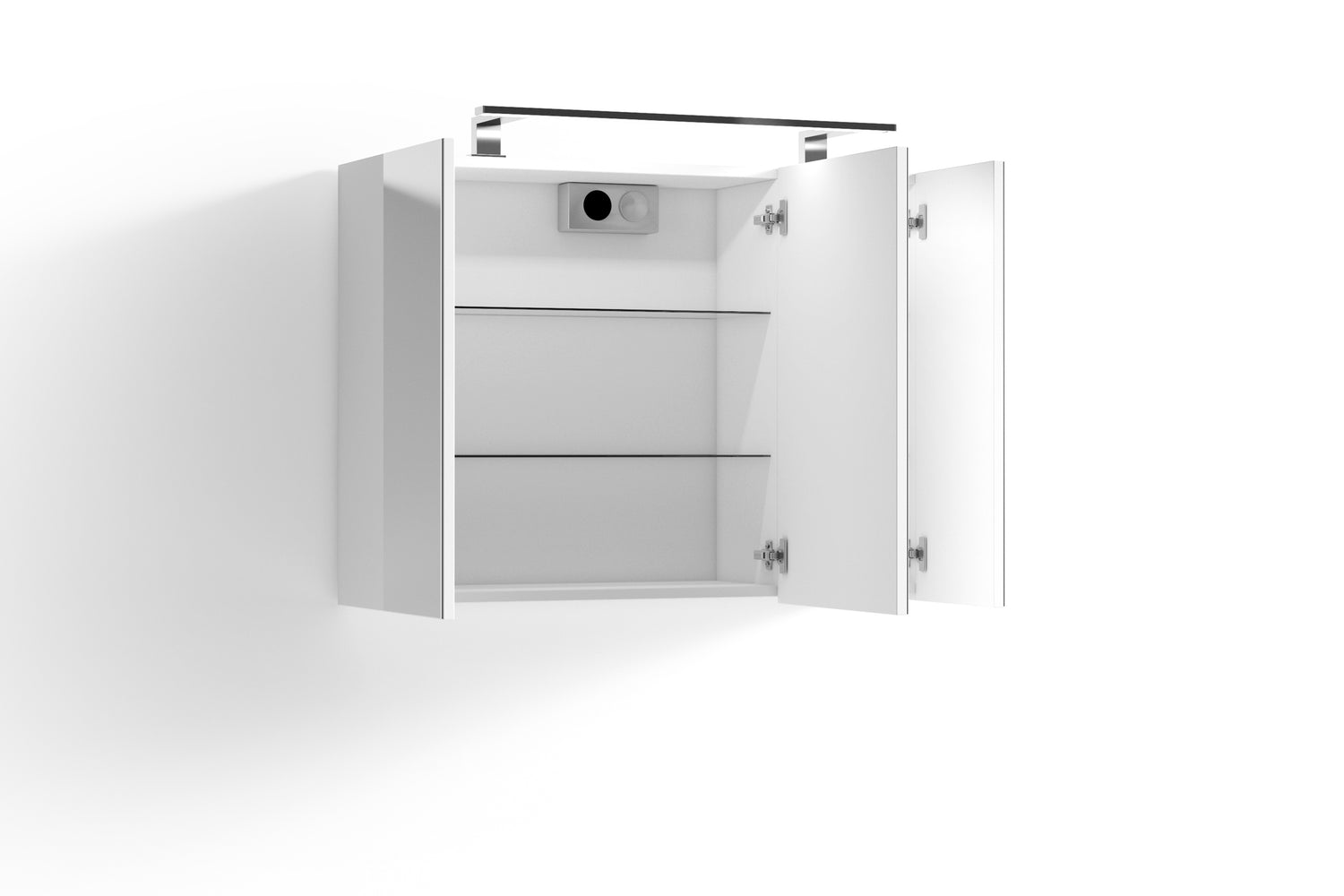 SPREE Spiegelschrank, Breite 80 – weiß in oder Eich byLIVING cm, LED Beleuchtung