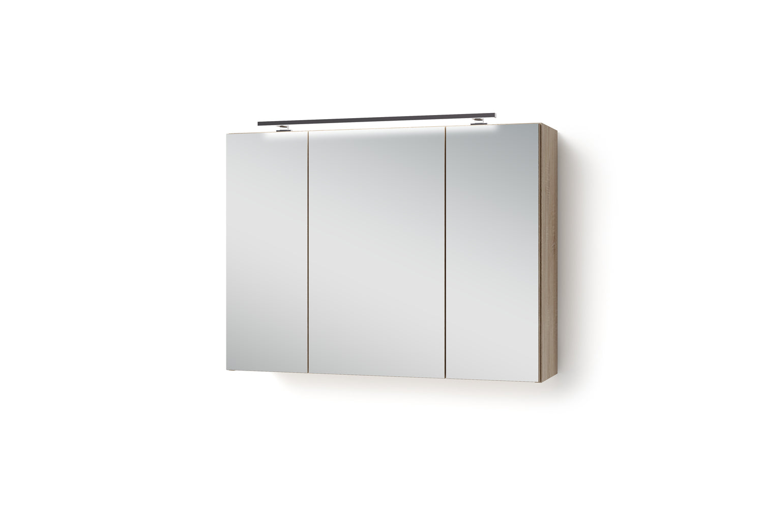SPREE Spiegelschrank, Breite 80 – Beleuchtung, byLIVING in LED cm, weiß Eich oder